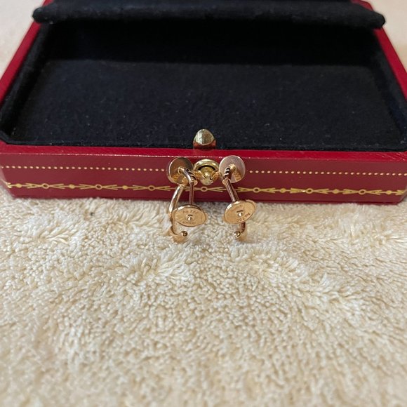 CARTIER Juste Un Clou 18k RG Earrings - Picture 8 of 10